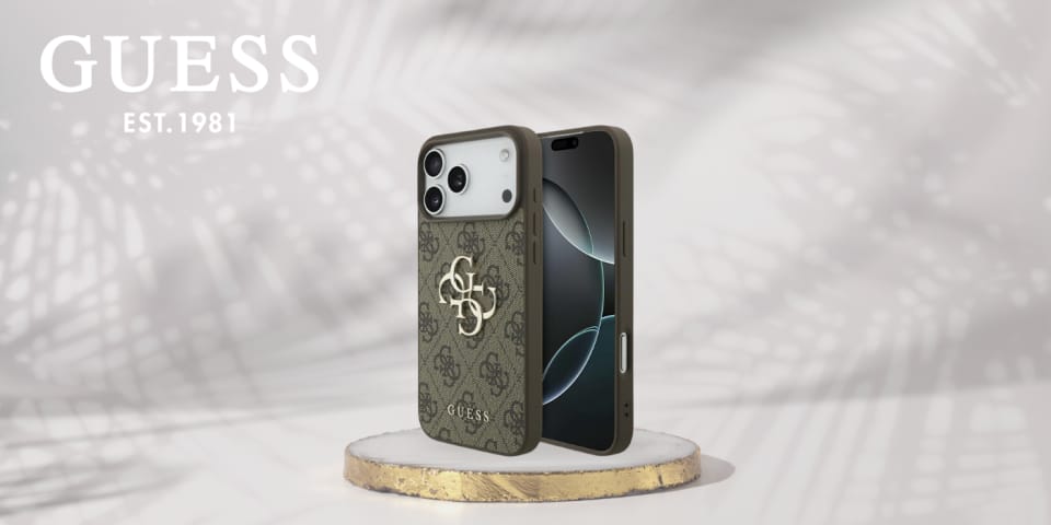 Etui Guess 4G Big Logo do iPhone 17 Pro  Max brązowy