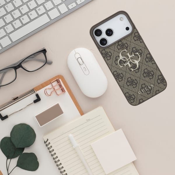 Etui Guess 4G Big Logo do iPhone 17 Pro  Max brązowy