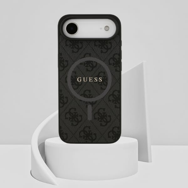 Etui Guess 4G Ring Classic Logo MagSafe  do iPhone Air czarny
