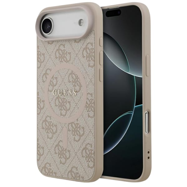 Etui Guess 4G Ring Classic Logo MagSafe  do iPhone Air różowy