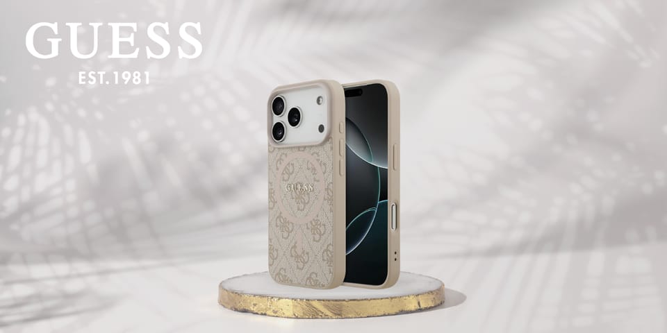 Etui Guess 4G Ring Classic Logo MagSafe  do iPhone 17 Pro różowy