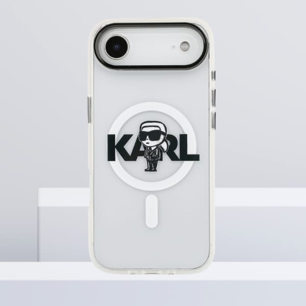Etui Karl Lagerfeld IML Karl Sketch Logo MagSafe do iPhone Air przezroczysty