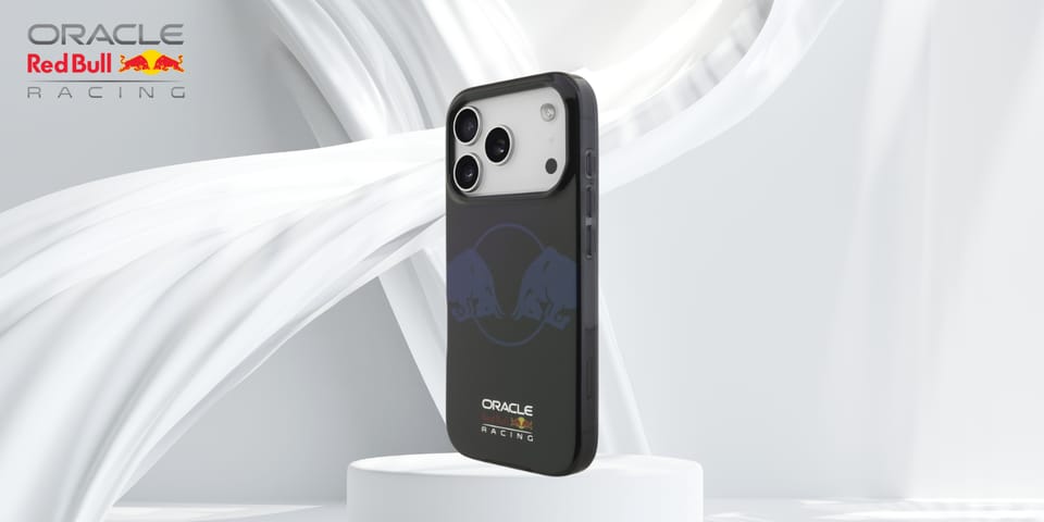 Etui Red Bull IML Transparent Two Bulls  MagSafe do iPhone 17 Pro granatowy