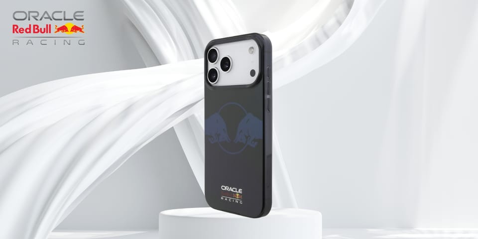 Etui Red Bull IML Transparent Two Bulls  MagSafe do iPhone 17 Pro Max granatowy