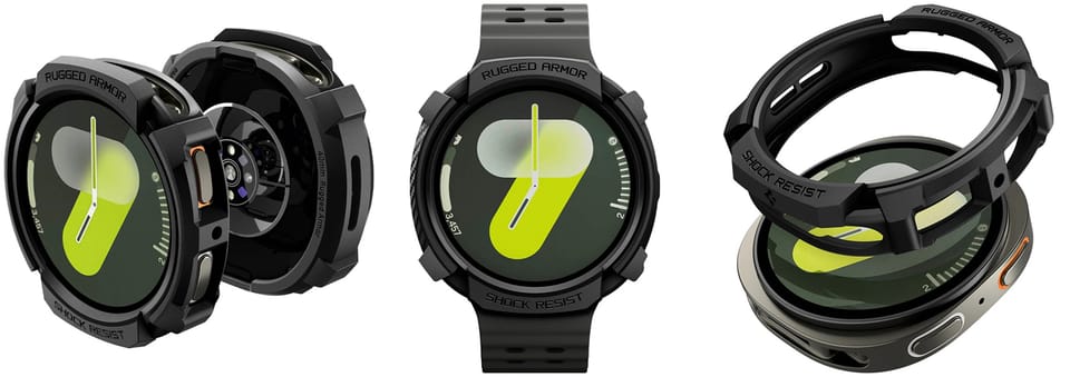 Etui Spigen Rugged Armor do Samsung      Galaxy Watch 8 40mm czarny