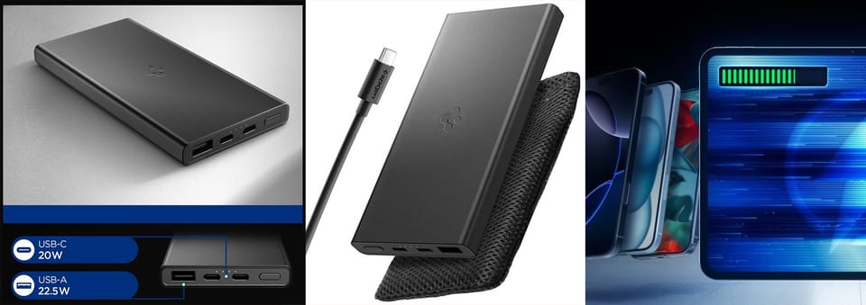 Powerbank Spigen Essential EA2210        10000mAh 22.5W czarny