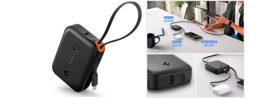 Powerbank Spigen Essential EA3010BT      10000mAh 30W czarny