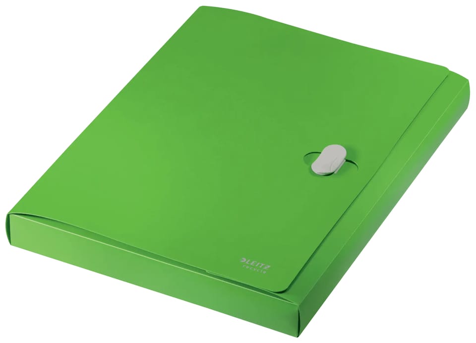 Teczka poszerzana Recycle A4 PP zielona 46230055 LEITZ