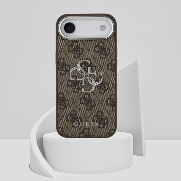 Etui Guess 4G Big 4G Classic Logo do     iPhone Air brązowy srebrny