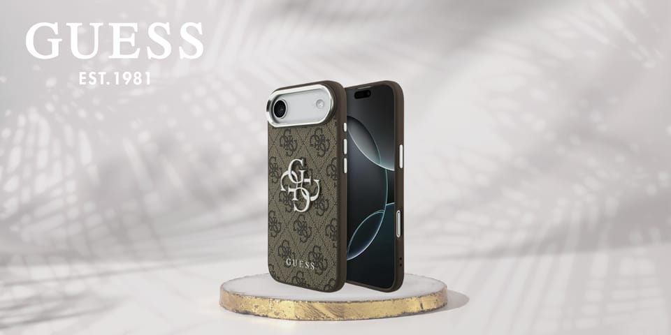 Etui Guess 4G Big 4G Classic Logo do     iPhone Air brązowy srebrny