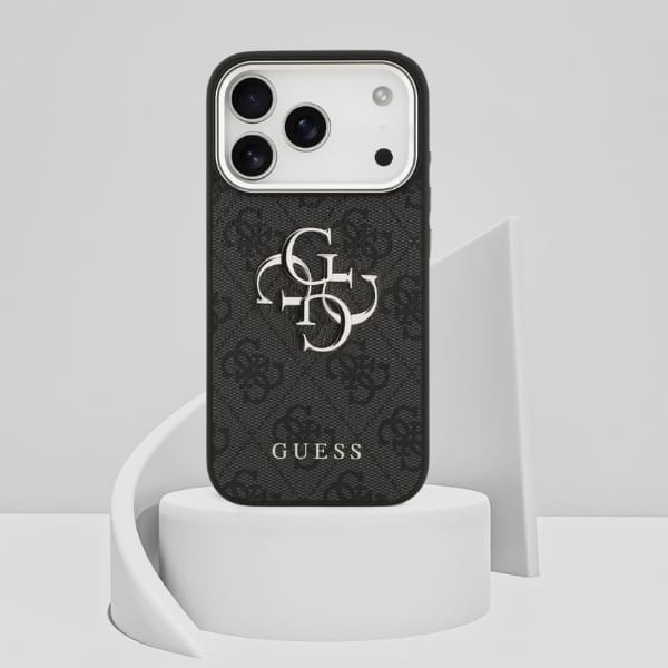 Etui Guess 4G Big 4G Classic Logo do     iPhone 17 Pro Max czarny srebrny
