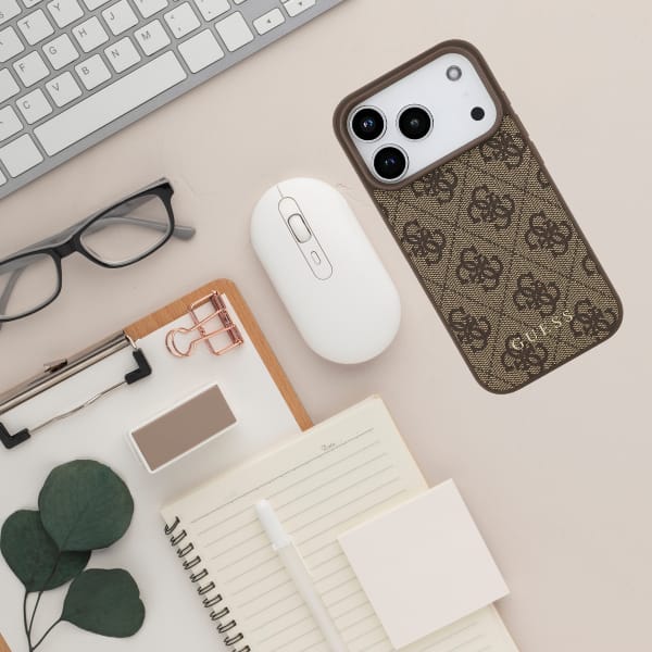 Etui Guess 4G Classic do iPhone 17 Pro   brązowy
