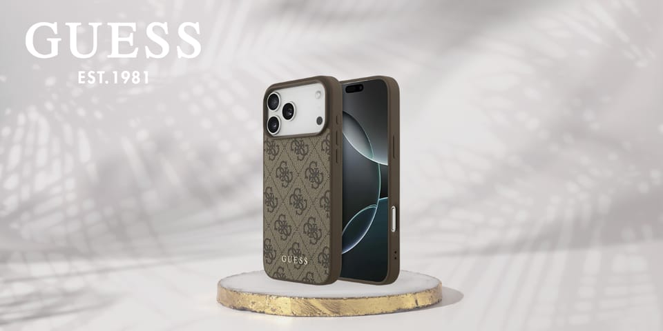Etui Guess 4G Classic do iPhone 17 Pro   Max brązowy