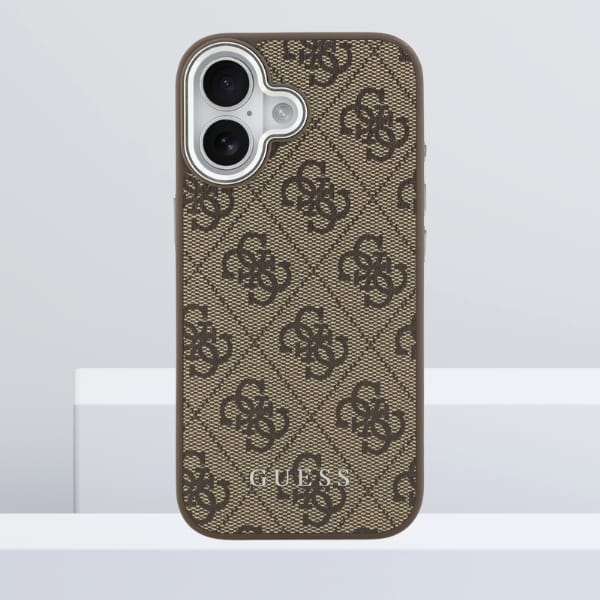 Etui Guess 4G Classic Logo MagSafe do    iPhone 17 brązowy