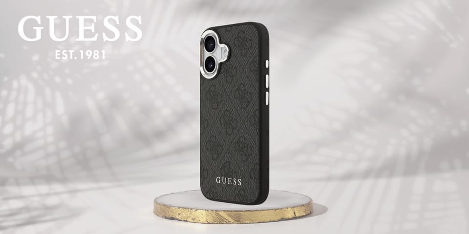 Etui Guess 4G Classic Logo MagSafe do    iPhone 17 czarny