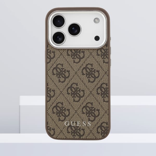Etui Guess 4G Classic Logo MagSafe do    iPhone 17 Pro Max brązowy