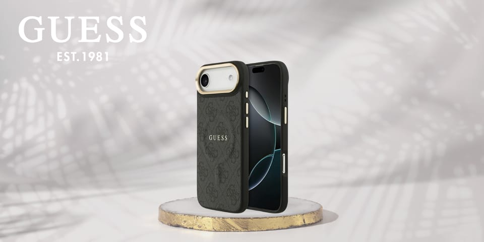 Etui Guess 4G PU Classic Logo MagSafe do iPhone Air czarny