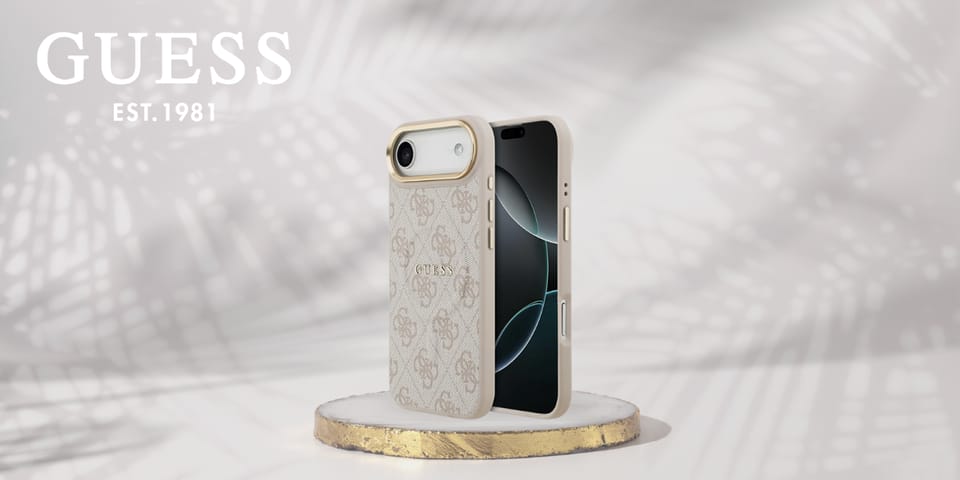 Etui Guess 4G PU Classic Logo MagSafe do iPhone Air różowy