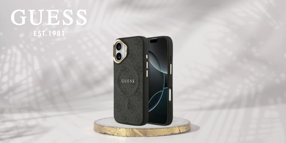 Etui Guess 4G PU Classic Logo MagSafe do iPhone 17 czarny