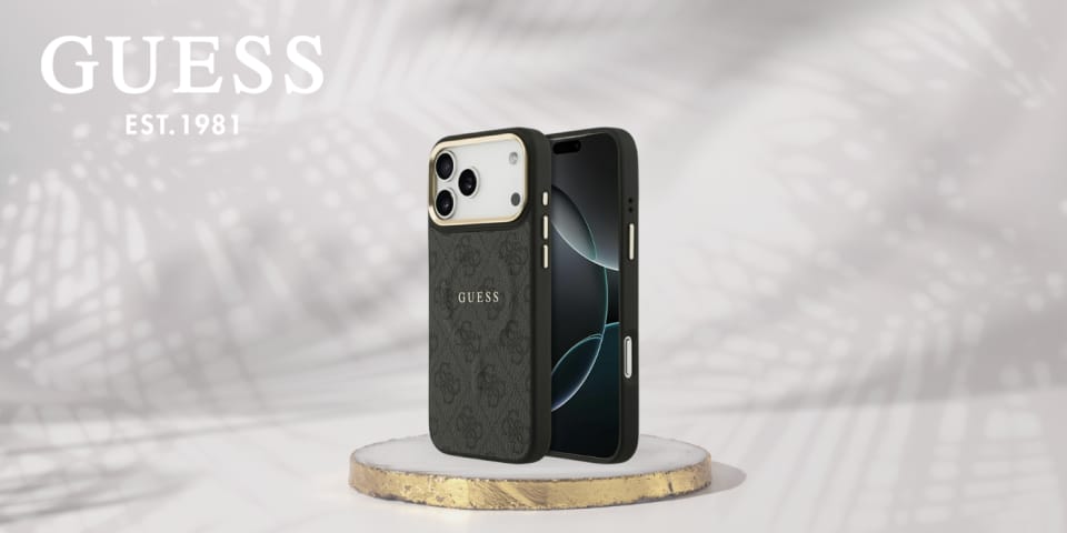 Etui Guess 4G PU Classic Logo MagSafe do iPhone 17 Pro Max czarny