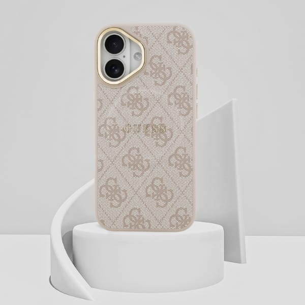 Etui Guess 4G PU Classic Logo MagSafe do iPhone 17 różowy