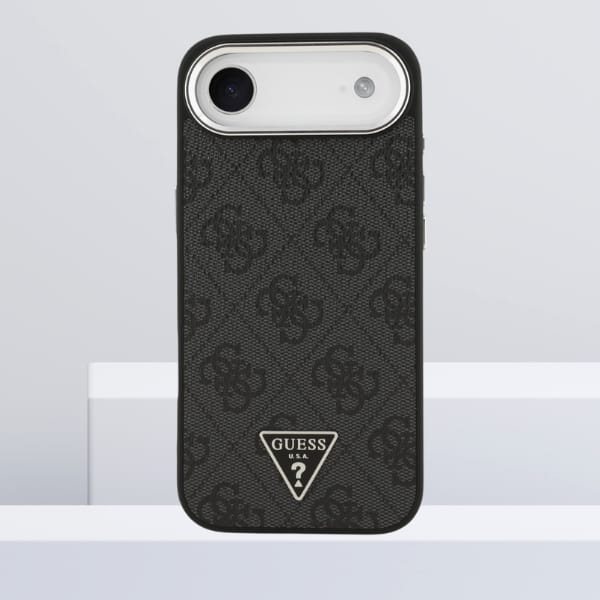 Etui Guess 4G Triangle Logo MagSafe do   iPhone Air czarny srebrny