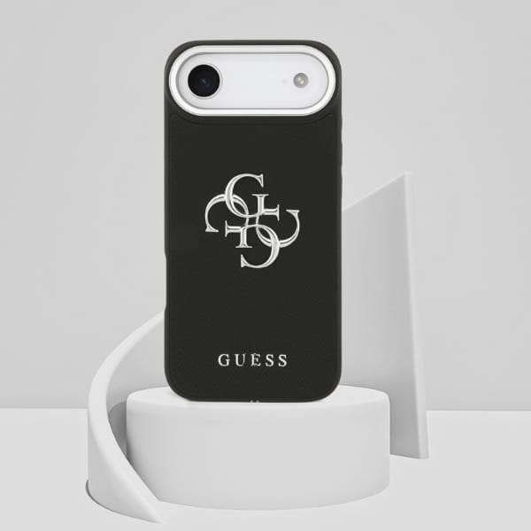 Etui Guess Grained Big 4G Classic Logo   do iPhone Air czarny
