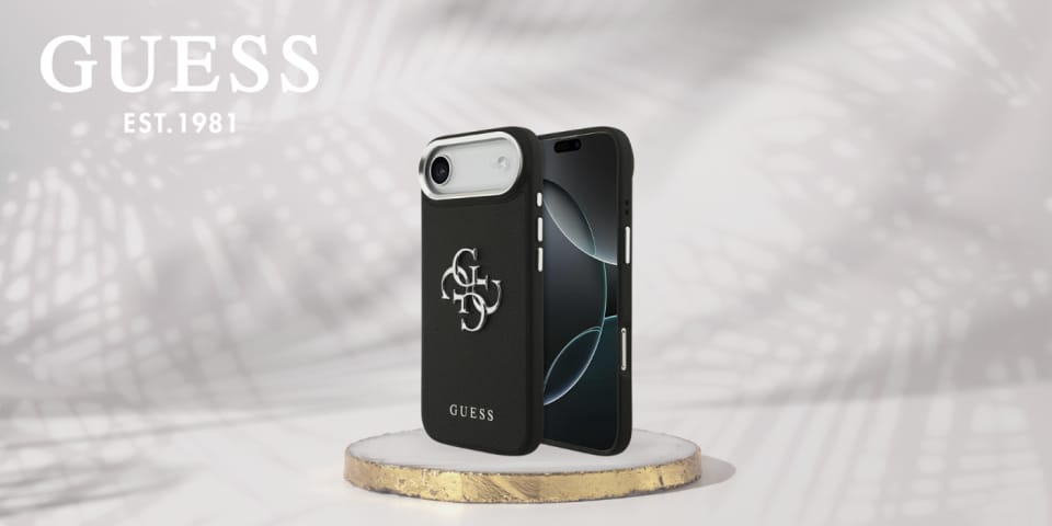 Etui Guess Grained Big 4G Classic Logo   do iPhone Air czarny