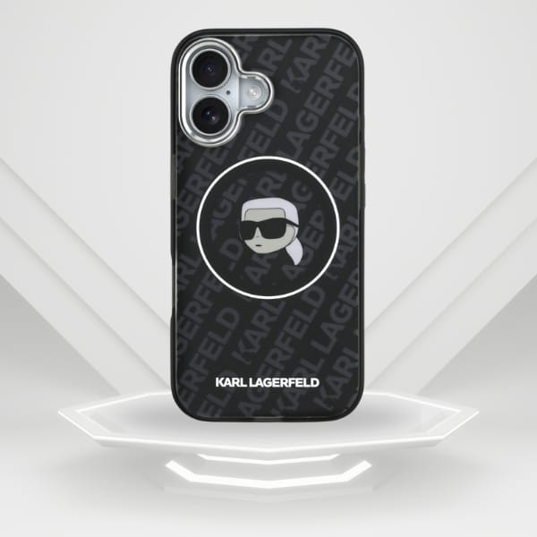Etui Karl Lagerfeld IML Karl Head Logo   MagSafe do iPhone 17 czarny