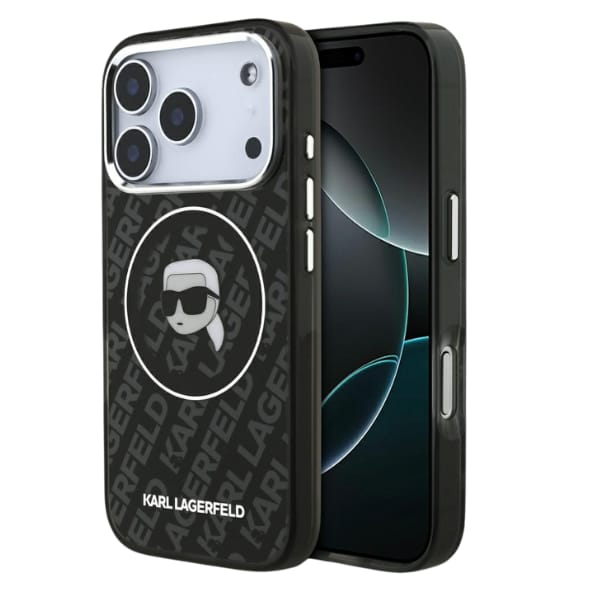 Etui Karl Lagerfeld IML Karl Head Logo   MagSafe do iPhone 17 Pro Max czarny