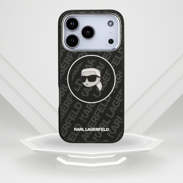 Etui Karl Lagerfeld IML Karl Head Logo   MagSafe do iPhone 17 Pro Max czarny