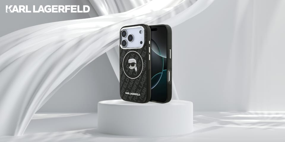 Etui Karl Lagerfeld IML Karl Head Logo   MagSafe do iPhone 17 Pro Max czarny