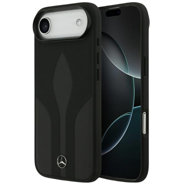 Etui Mercedes Leather The Move MagSafe   do iPhone 17 Air czarny