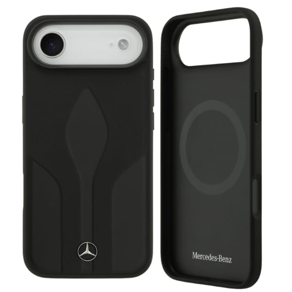 Etui Mercedes Leather The Move MagSafe   do iPhone 17 Air czarny