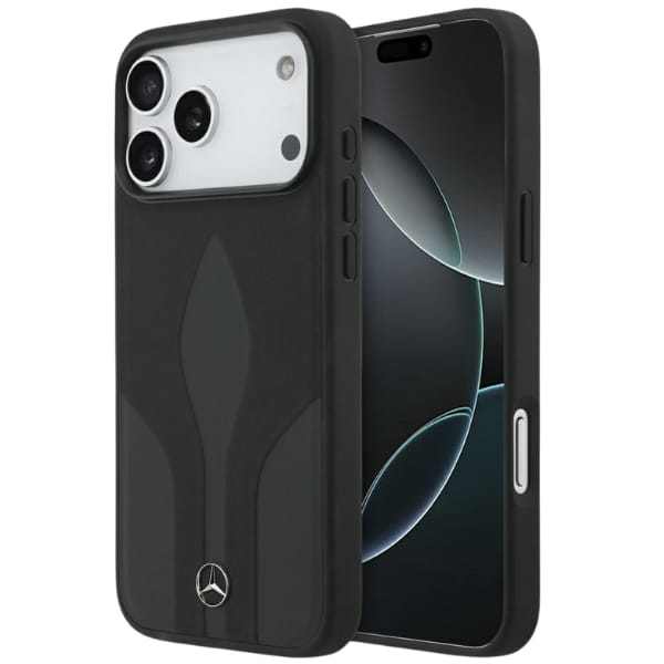 Etui Mercedes Leather The Move MagSafe   do iPhone 17 Pro Max czarny