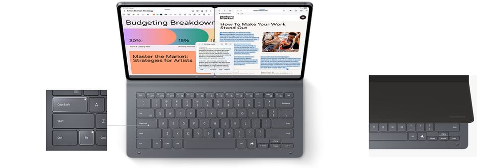 Etui Samsung Book Cover Keyboard Slim do Galaxy Tab S11 Ultra czarny