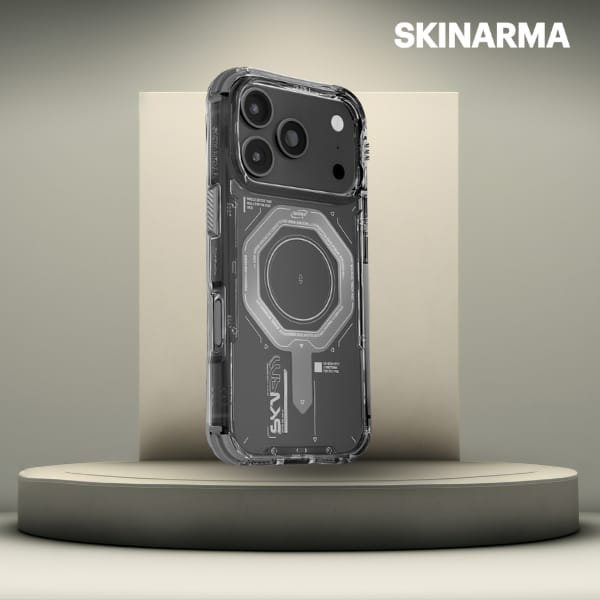 Etui Skinarma Magma do iPhone 17 Pro     Magnetic Charging grafitowy