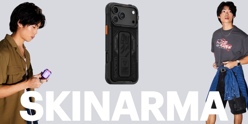 Etui Skinarma Phantom do iPhone 17 Pro   Max Magnetic Charging + Grip Stand czarny