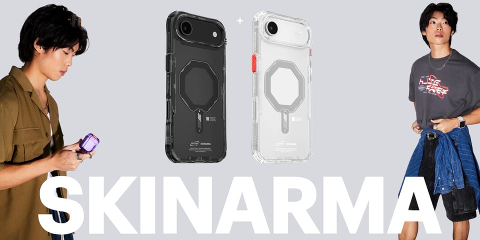 Etui Skinarma Saido do iPhone Air        Magnetic Charging przezroczysty