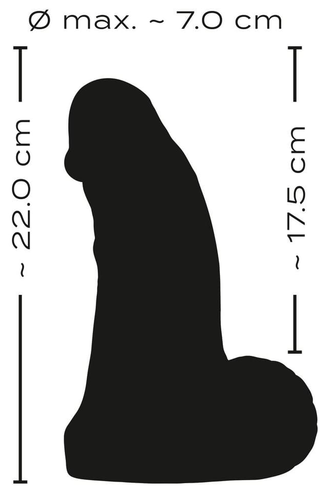 Dildo Real Giant od Realistixxx 22cmx7cm