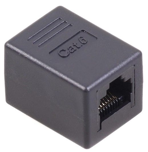 Łącznik RJ45 Cat.6 gniazdo-gniazdo beczka MCTV-811