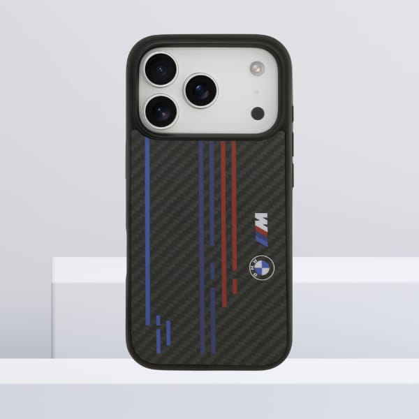 Etui BMW M Kevlar Lines & Logo MagSafe   do iPhone 17 Pro czarny