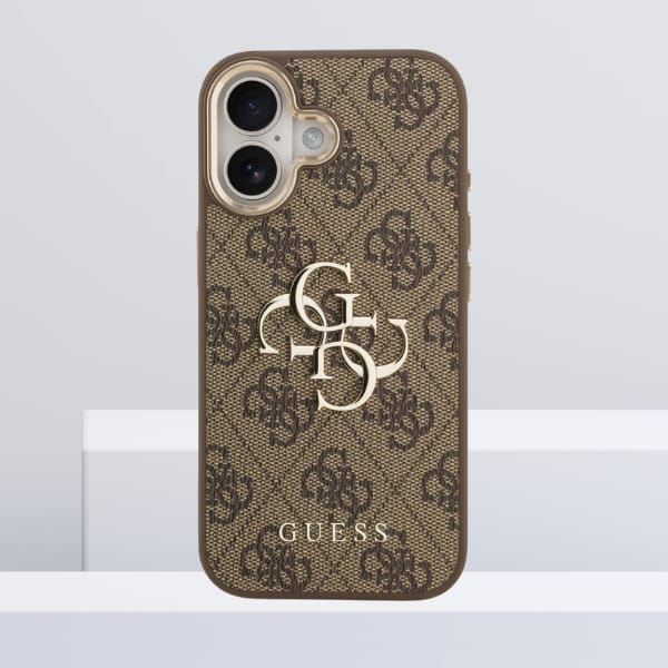 Etui Guess 4G Big 4G Classic Logo do     iPhone 17 brązowy złoty