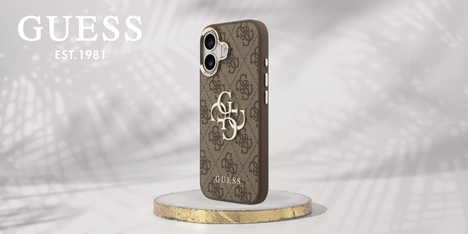 Etui Guess 4G Big 4G Classic Logo do     iPhone 17 brązowy złoty