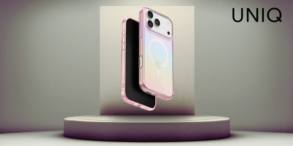 Etui UNIQ Iridescia do iPhone 17 Pro     Magclick Charging pink prism