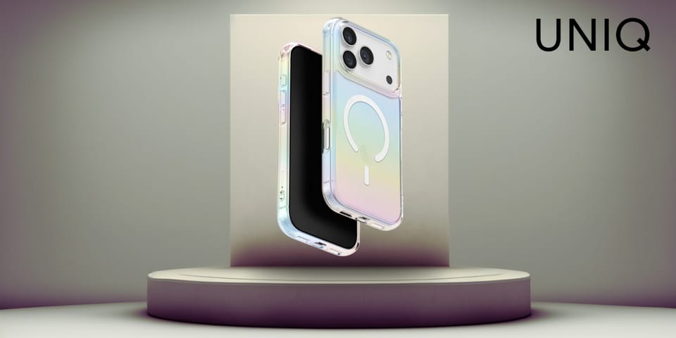 Etui UNIQ Iridescia do iPhone 17 Pro Max Magclick Charging holo quartz