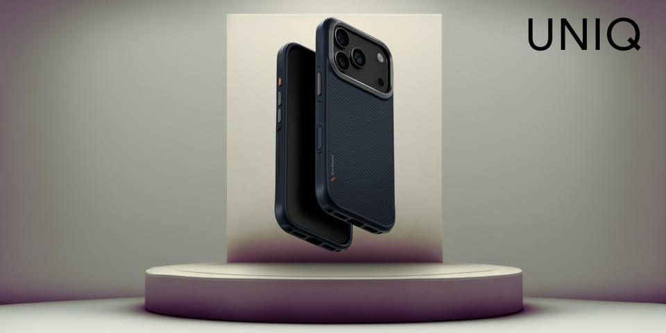 Etui UNIQ Keva do iPhone 17 Pro Magclick Charging niebieski