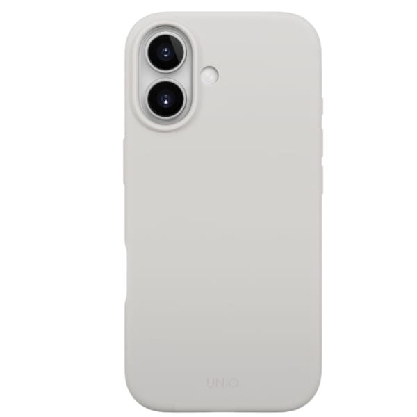 Etui UNIQ Lino do iPhone 17 Magclick     Charging jasno szary