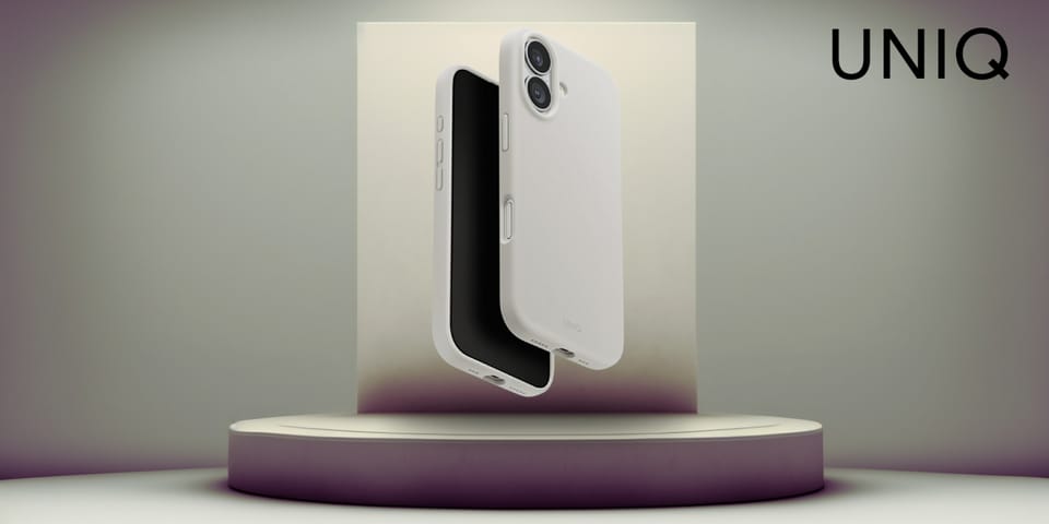 Etui UNIQ Lino do iPhone 17 Magclick     Charging jasno szary