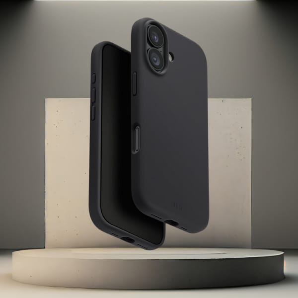 Etui UNIQ Lino do iPhone 17 Magclick     Charging szary
